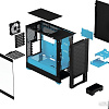 Корпус Fractal Design Pop Air RGB Cyan Core TG Clear Tint FD-C-POR1A-02