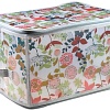Коробка для хранения Handy Home ESH05 L (серый с цветами)
