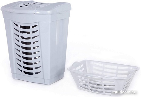 Корзина Полесье №1 с крышкой и корзинкой 07602 (белый)