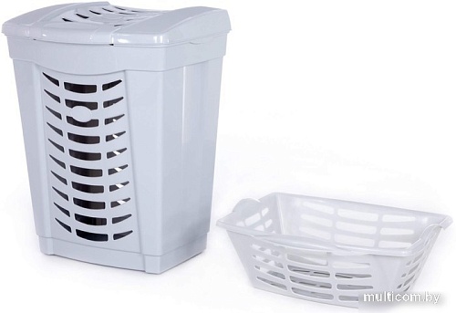 Корзина Полесье №1 с крышкой и корзинкой 07602 (белый)