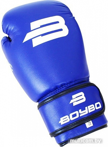Перчатки для единоборств BoyBo Basic (14 oz, синий)