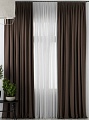 Комплект штор и гардин Pasionaria Блэкаут 480x230 (3 шт, венге)