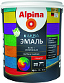 Краска Alpina Аква колеруемая. База 1 0.9 л (белый, шелковисто-матовый)