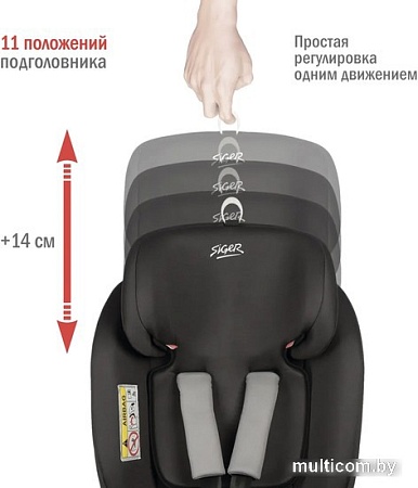 Детское автокресло Siger Престиж (графит)