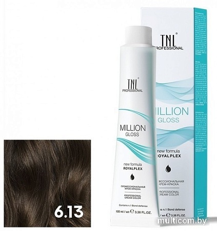 Крем-краска для волос TNL Professional Million Gloss 6.13 100 мл