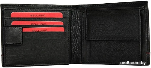 Кошелек Bellugio ZM-37-354 (черный/красный)