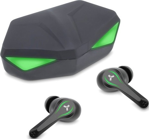 Наушники AccesStyle Wild TWS (черный/зеленый)
