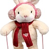 Классическая игрушка Milo Toys Little Friend Зайка на лыжах. Красный шарф 9905625