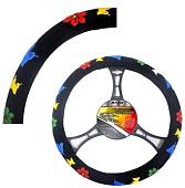 Оплетка на руль AVG 837205133 (черный/бабочки)