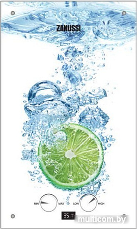 Газовая колонка Zanussi GWH 10 Fonte Glass Lime