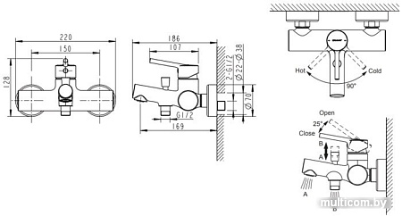 Смеситель Bravat Palace F6172217CP-01-RUS
