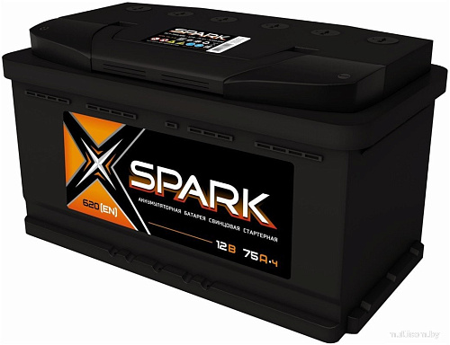 Автомобильный аккумулятор Spark R+ SPA75-3-R (75 А·ч)