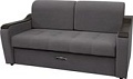 Диван Сириус Лидер-3 ППУ 185x110 (Eva 07 велюр темно-серый)