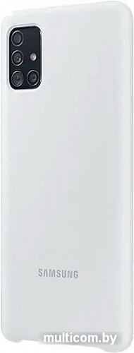 Чехол Samsung Silicone Cover для Samsung Galaxy A51 (белый)