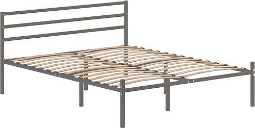 Кровать Домаклево Металика Г3 160x200 (серый)