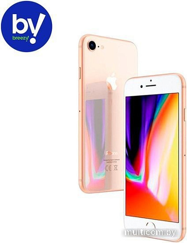 Смартфон Apple iPhone 8 64GB Воcстановленный by Breezy, грейд A (золотистый)