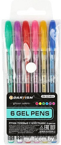 Набор гелевых ручек Darvish DV-12140-6 (6 цв.)