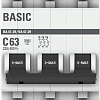 Выключатель автоматический EKF ВА 47-29 3P 63А (С) 4.5кА mcb4729-3-63C