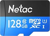 Карта памяти Netac P500 Standard 128GB NT02P500STN-128G-R + адаптер