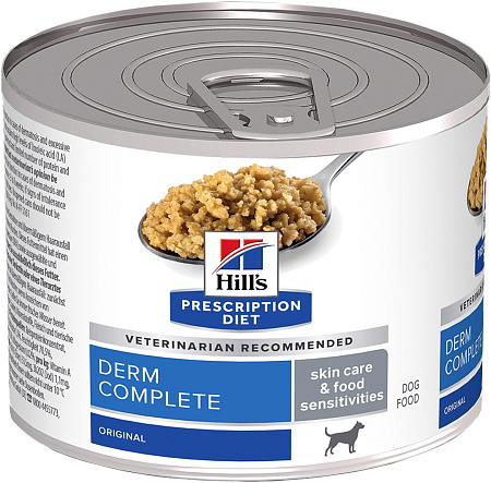 Сухой корм для собак Hill's Prescription Diet Derm Complete для взрослых собак при аллергии 200 г