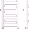 Полотенцесушитель Сунержа Элегия+ 1200x500 00-0205-1250