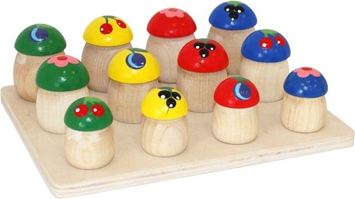 Развивающая игрушка Краснокамская игрушка Грибочки