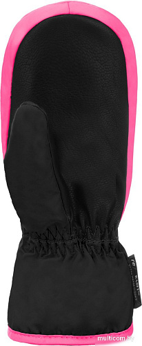 Горнолыжные варежки Reusch Ben 6285408-7769 (р-р 4, Mitten Black/Knockout Pink)