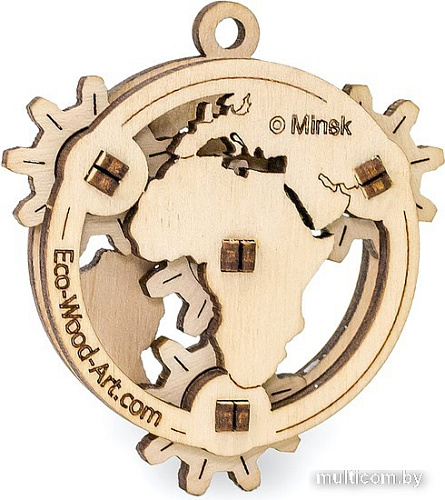 3Д-пазл Eco-Wood-Art Глобус