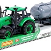 Трактор Полесье Прогресс с прицепом-цистерной 94636 (зелёный)