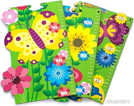 Мозаика/пазл WoodLand Toys Ростомер Цветочная полянка 127101