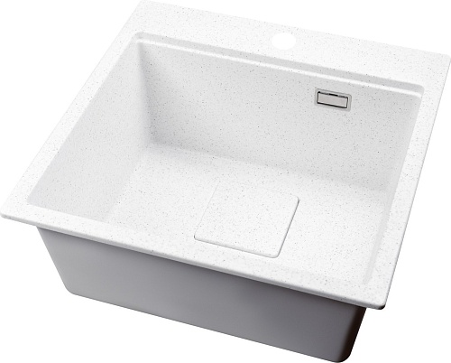 Кухонная мойка Marblan Comfort 50 (серый, с сифоном и колландером)