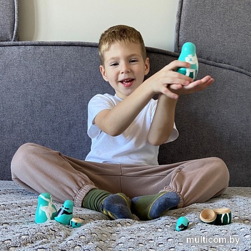 Развивающая игра Брестская Матрешка С артистами балета Лебединое озеро (набор 5 шт)