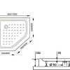 Душевой поддон RGW LUX/TN-TR 16180599-41 90x90