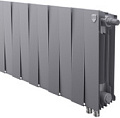 Биметаллический радиатор Royal Thermo PianoForte 300 VDR Silver Satin (10 секций)