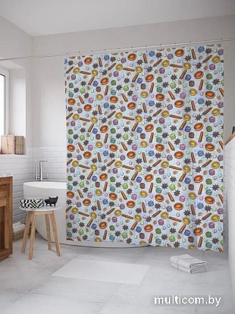 Шторка-занавеска для ванны АкваЛиния Грэйс SV-PT-19022-5A