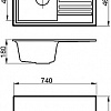 Кухонная мойка Granicom G010 (антрацит)