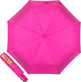 Складной зонт Moschino 8021-OCJ New Metal Logo Fuxia Box Logo
