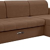 Диван Сириус Лидер-13 с оттоманкой ППУ 285x165 (Eva 03 светло-коричневый)