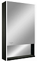 Континент Шкаф с зеркалом Filit Led 60x80 (правый, черный)