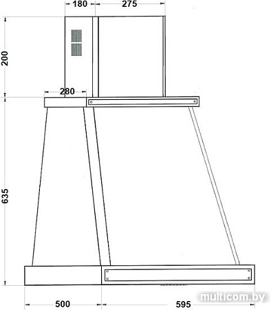 Кухонная вытяжка KUPPERSBERG T 669 W Silver