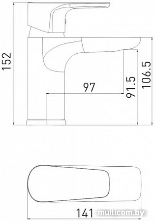 Смеситель Gross Aqua Evo 6241297C