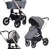 Универсальная коляска Rant MOWbaby Zoom PU (3 в 1, gold grey)