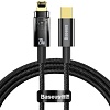Кабель Baseus Explorer Series Auto Power-Off Fast Charging USB Type-C - Lightning (2 м, черный)