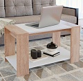 Журнальный столик Империал Аврора (дуб сонома/белый)
