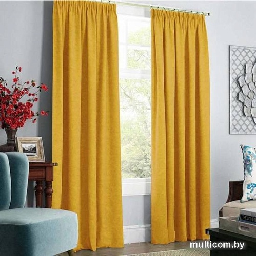 Комплект штор Pasionaria Софт 290x250 с подхватами (желтый)