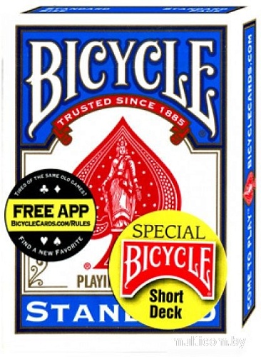 Игральные карты Bicycle Standard Short Blue 1016762