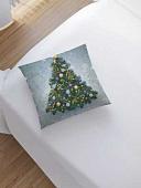 Чехол на подушку JoyArty Ель с цветными шариками sl_78630