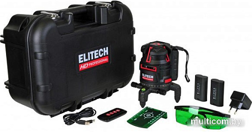 Лазерный нивелир ELITECH HD Professional HD LN 5D Green 204734