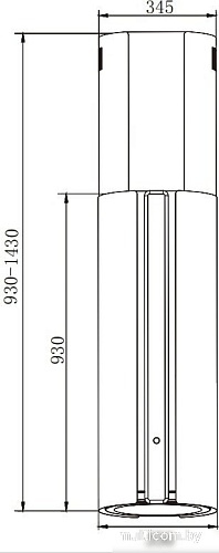 Кухонная вытяжка Weissgauff Sun 1400 Island BLDC Black