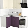 Угловая кухня Хоум Лайн Агата 1200х1300 угловой (виола/ваниль)